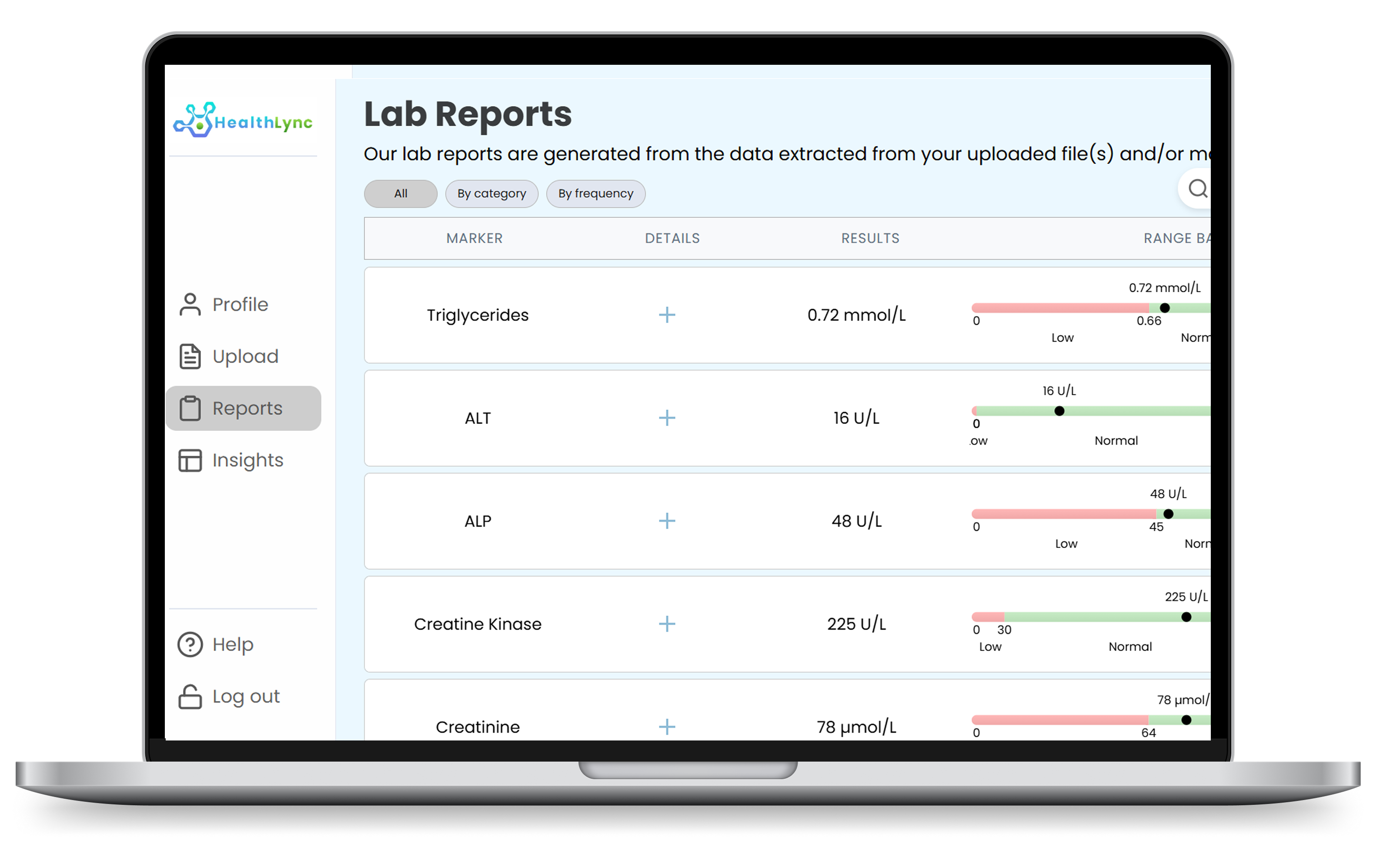 Upload Documents dashboard